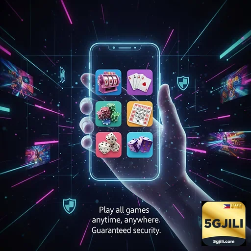 Mobile player enjoying casino games with 5gjili offers